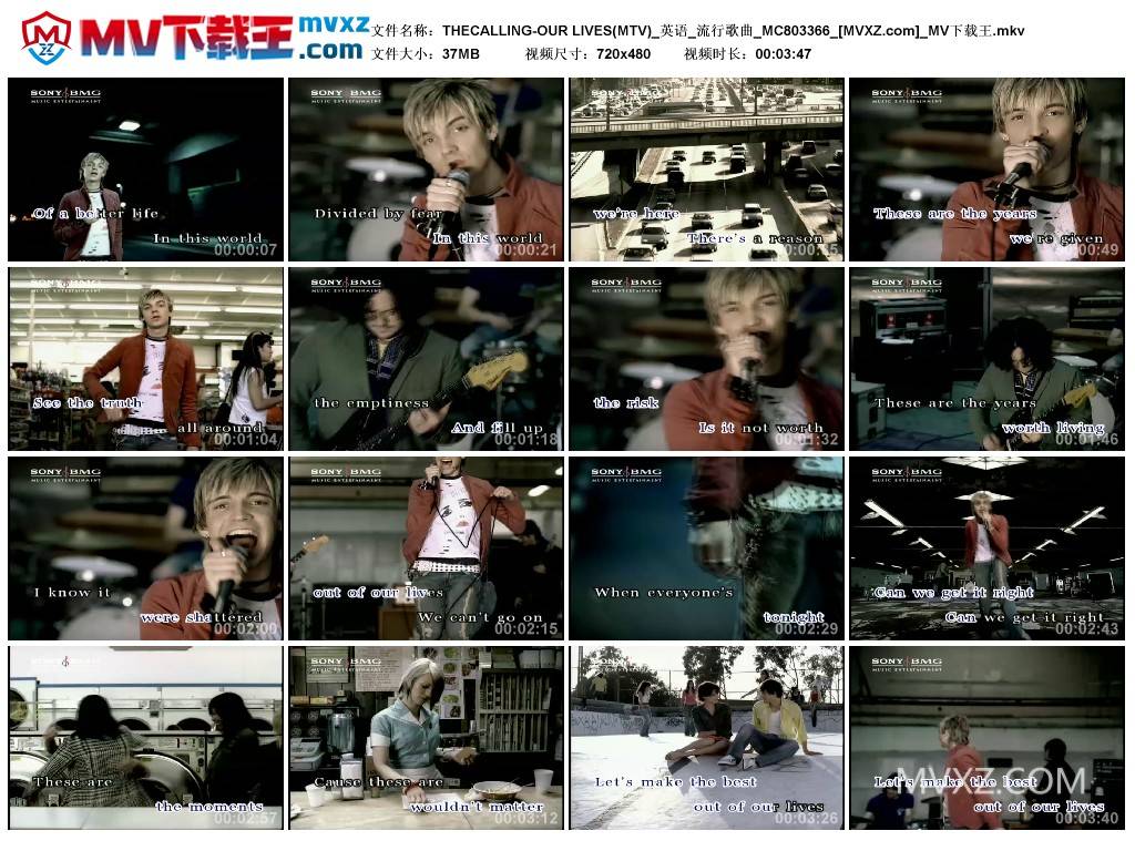 THECALLING-OUR LIVES(MTV)_英语_流行歌曲_MC803366